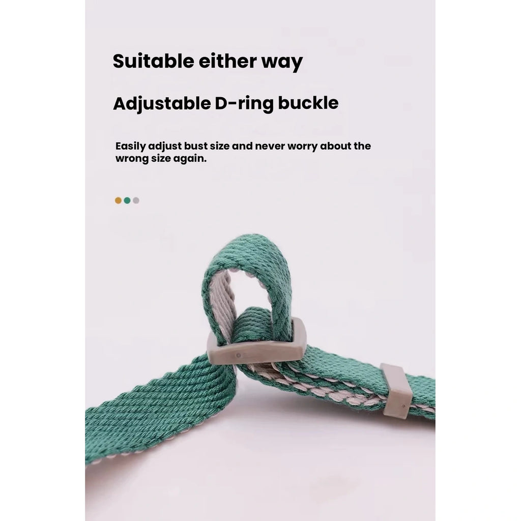 Adjustable strap buckle on the Toteamo dog harness