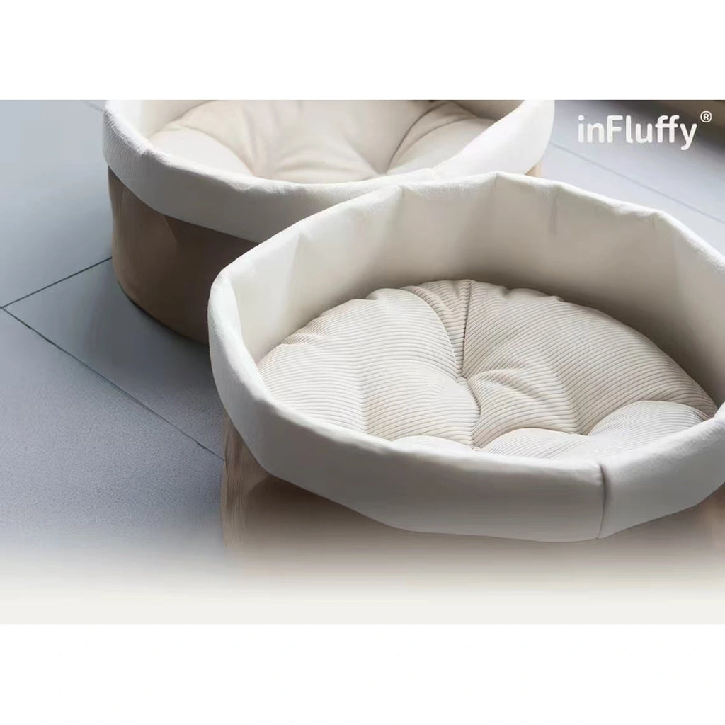 Folded kraft paper rim and inner cushion detail