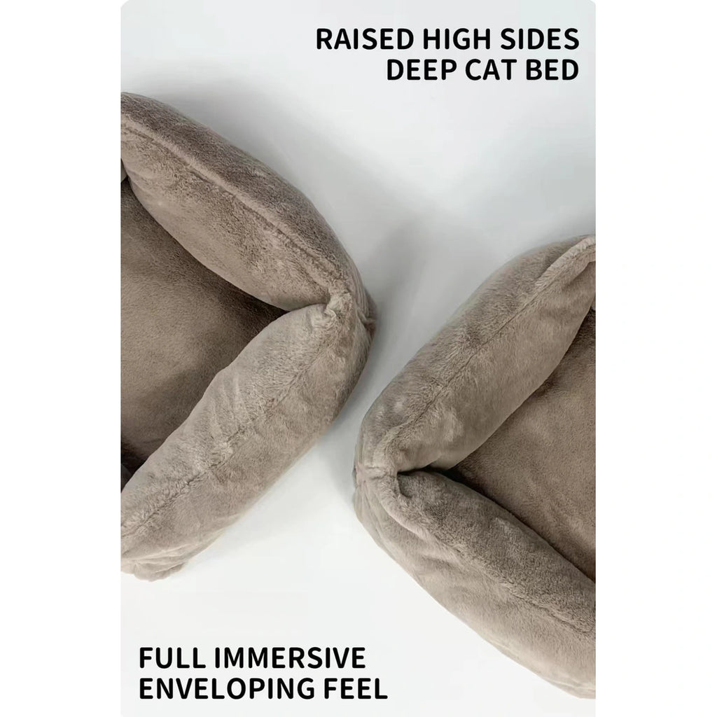 Raised side and deep cushion detail on the inFluffy bed