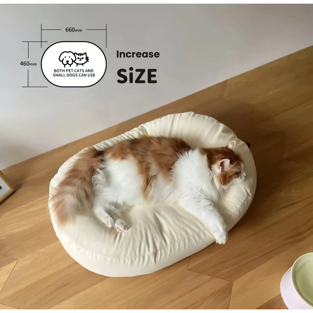 inFluffy bean bag bed resting-area size illustration