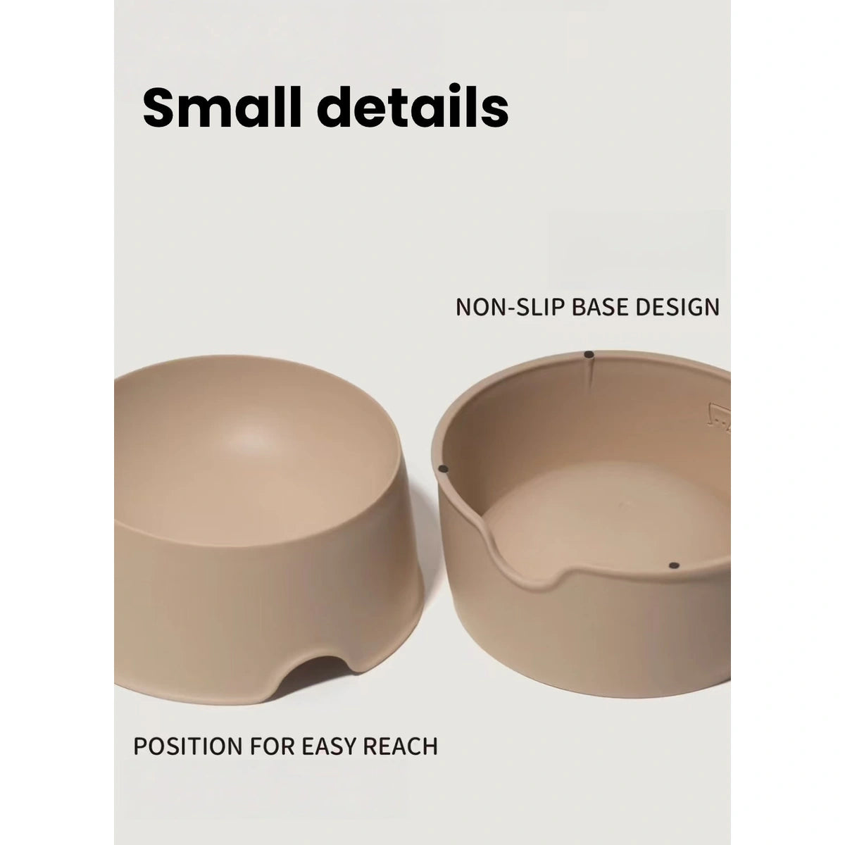 Base and removable insert details on the inFluffy pet bowl