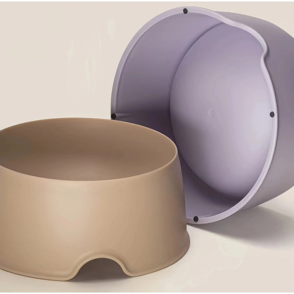 Underside of the Lilac inFluffy bowl and base