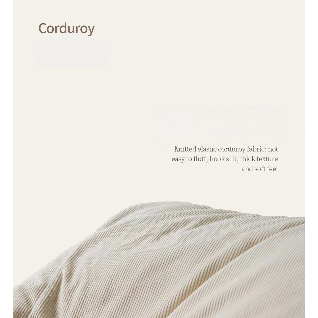 Close-up of the inFluffy pouf corduroy cover