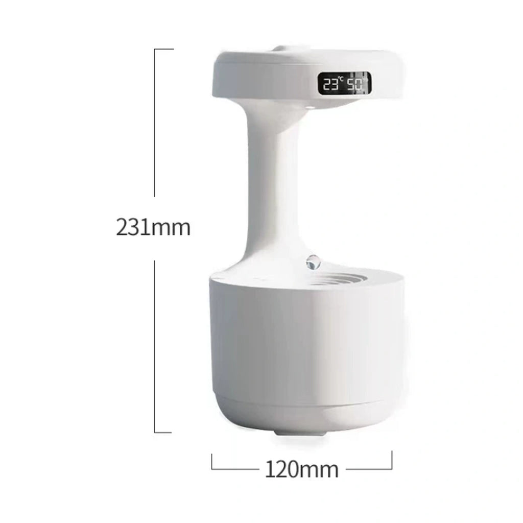 Anti-gravity cat fountain dimensions of 231 by 120 millimetres