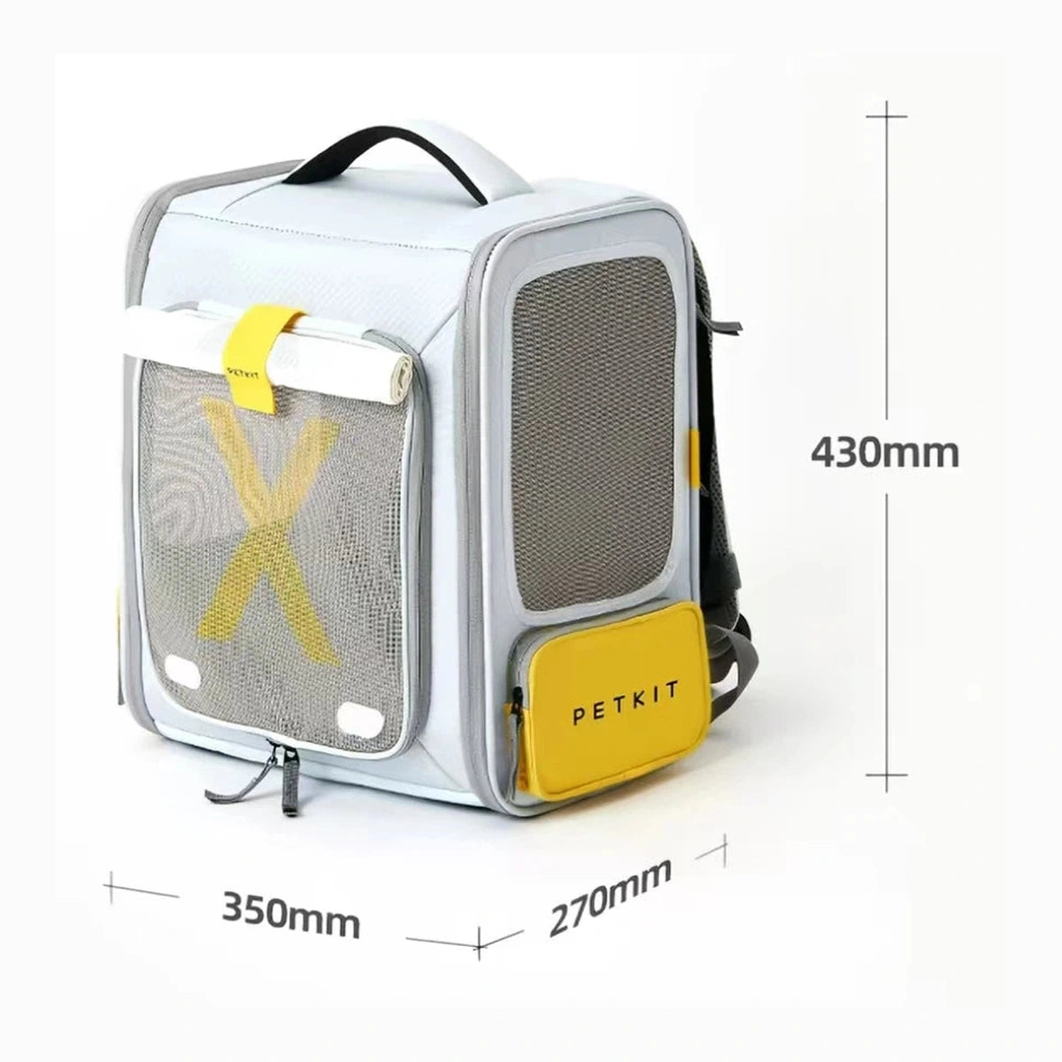 PETKIT expandable carrier dimensions 350 by 270 by 430 millimetres