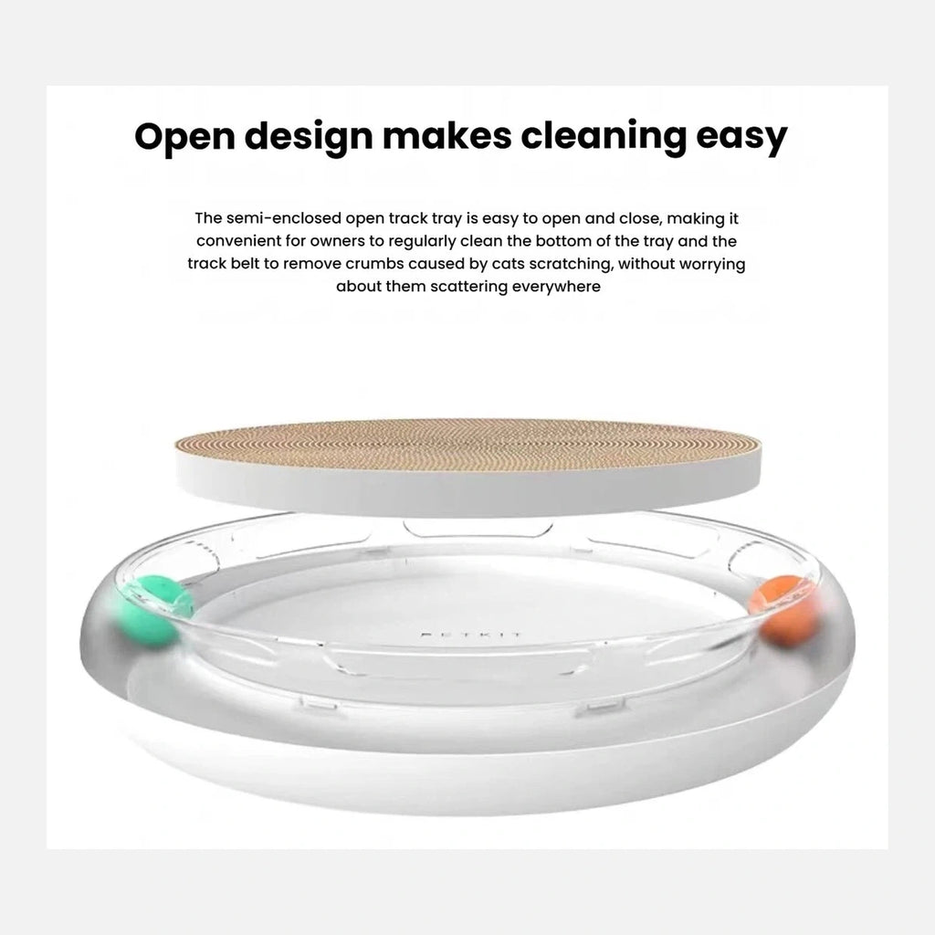 Removable centre pad and easy-clean frame of the PETKIT scratcher