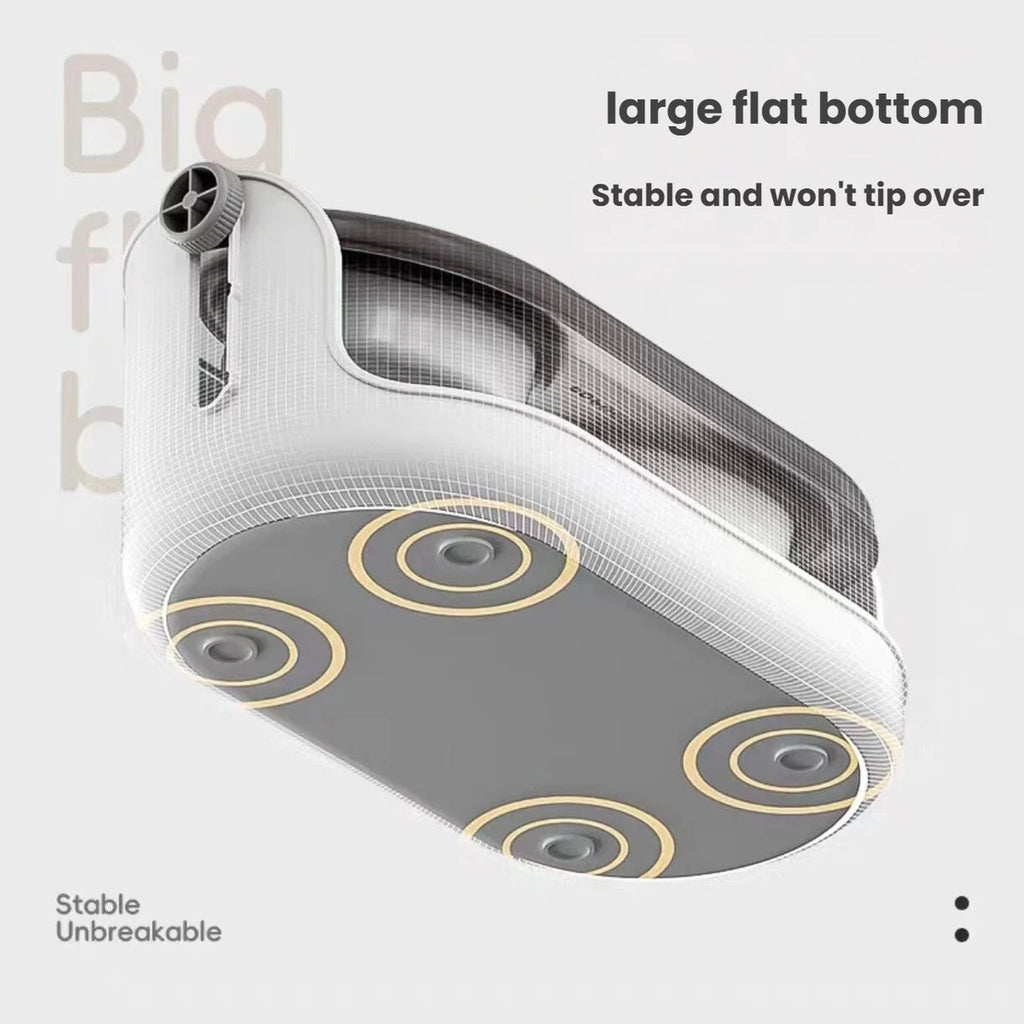 Anti-slip underside of the Popocola adjustable raised pet bowl