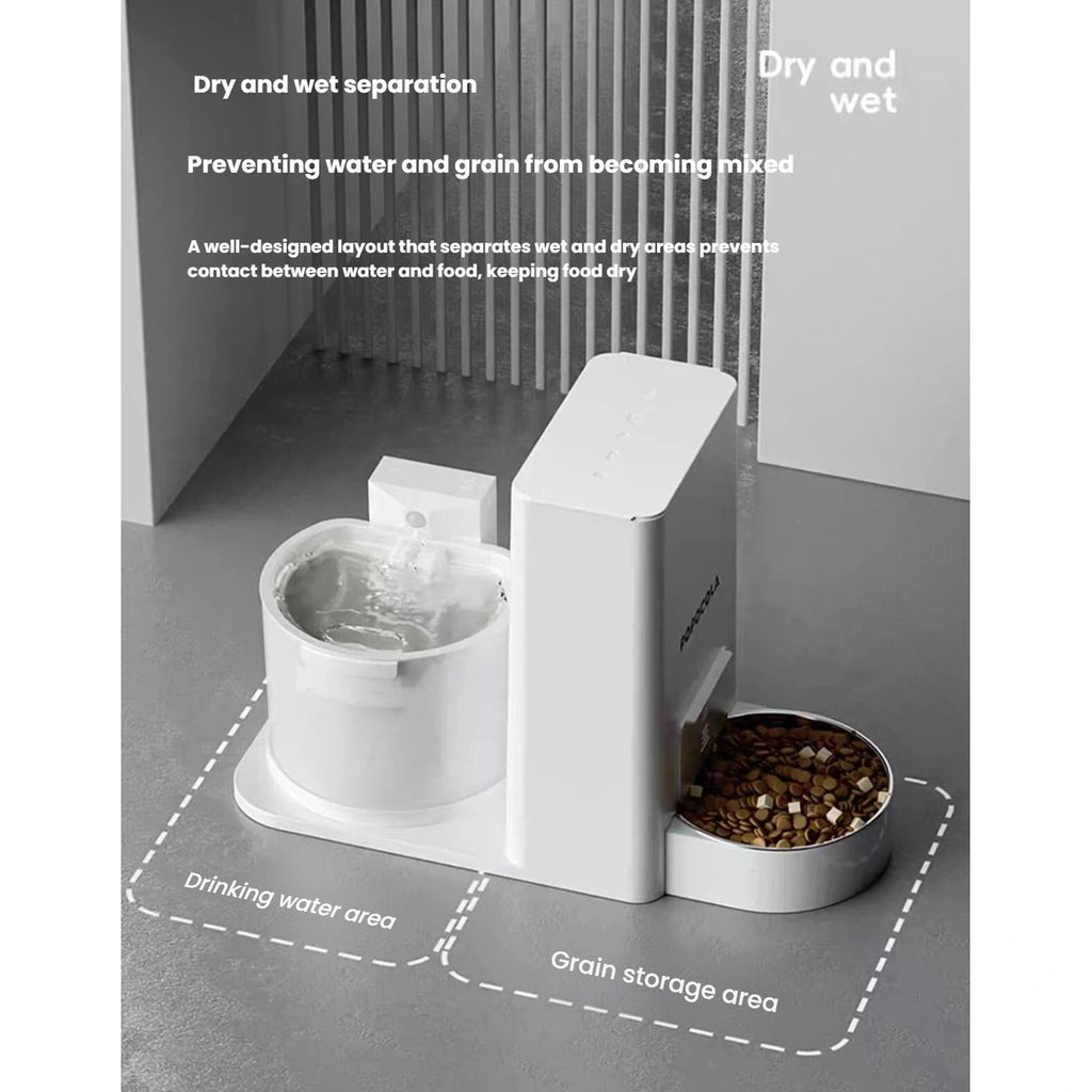 Separate food storage, drinking and serving areas on the Popocola station