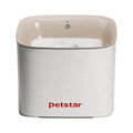 Petstar cordless water fountain with a recessed cream-coloured drinking tray