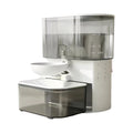 Naipet tall water dispenser with upper reservoir and lower collection drawer