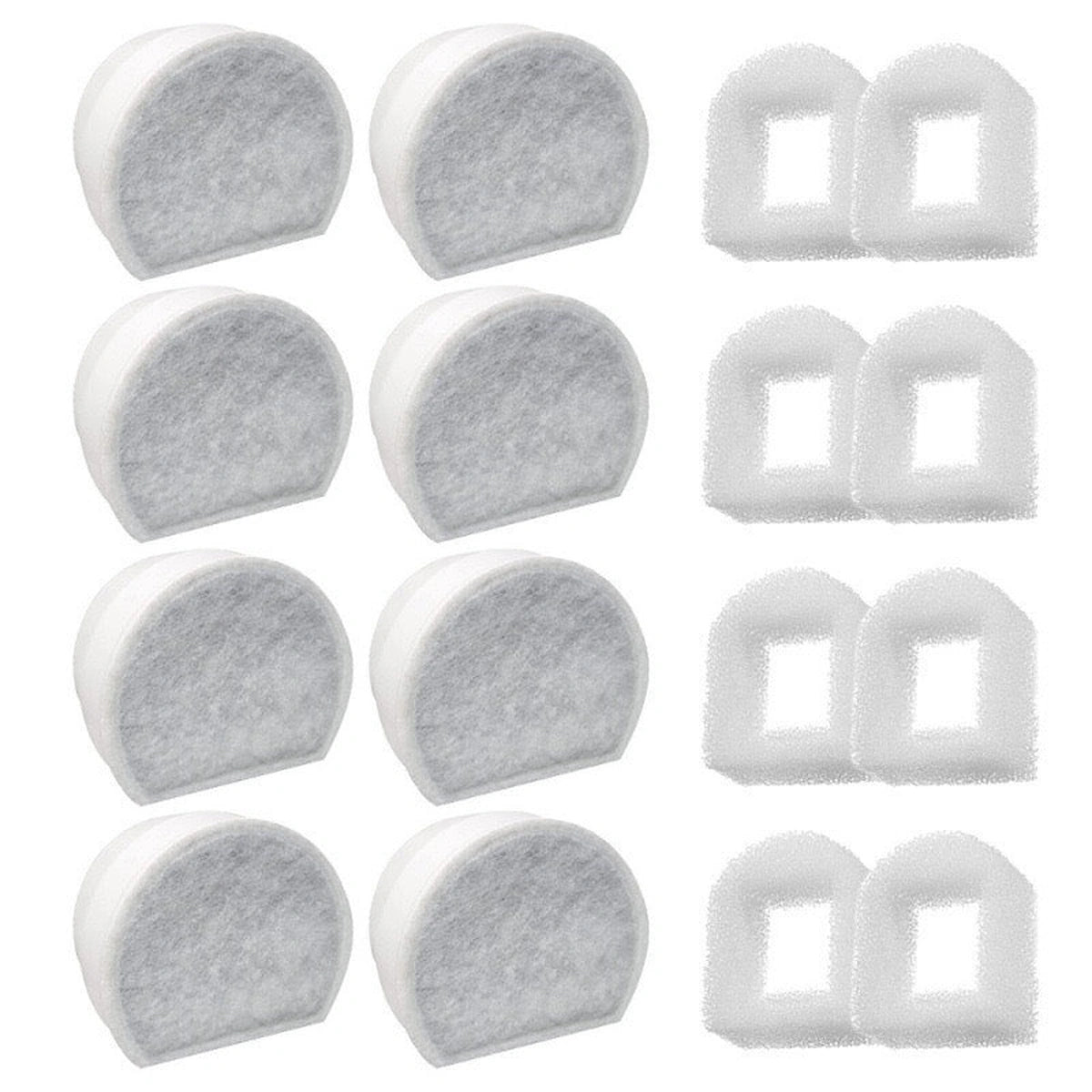 PetSafe filter pack with eight carbon filters and eight foam filters