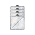 Four rectangular PetSafe Ion-X fountain filters arranged in a stack