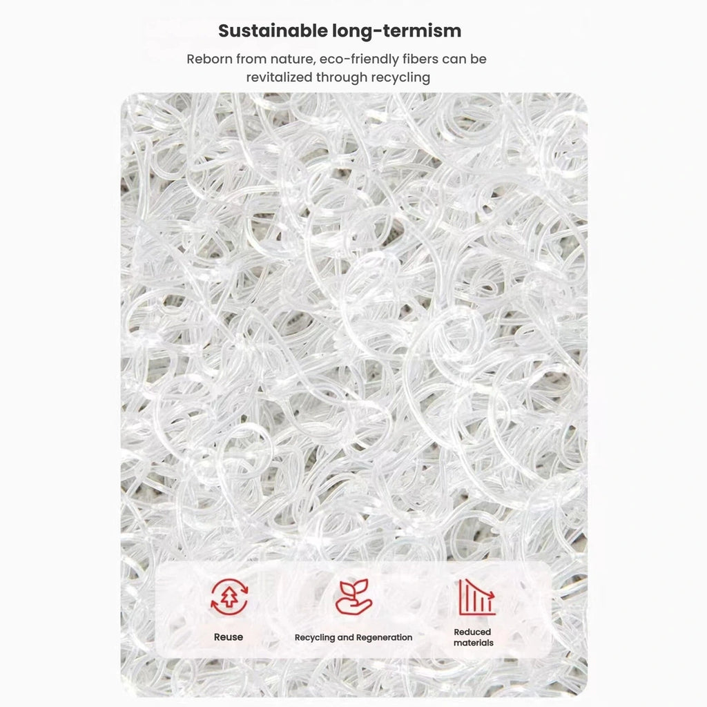 Close-up of the Petstar bed’s interwoven fibre structure