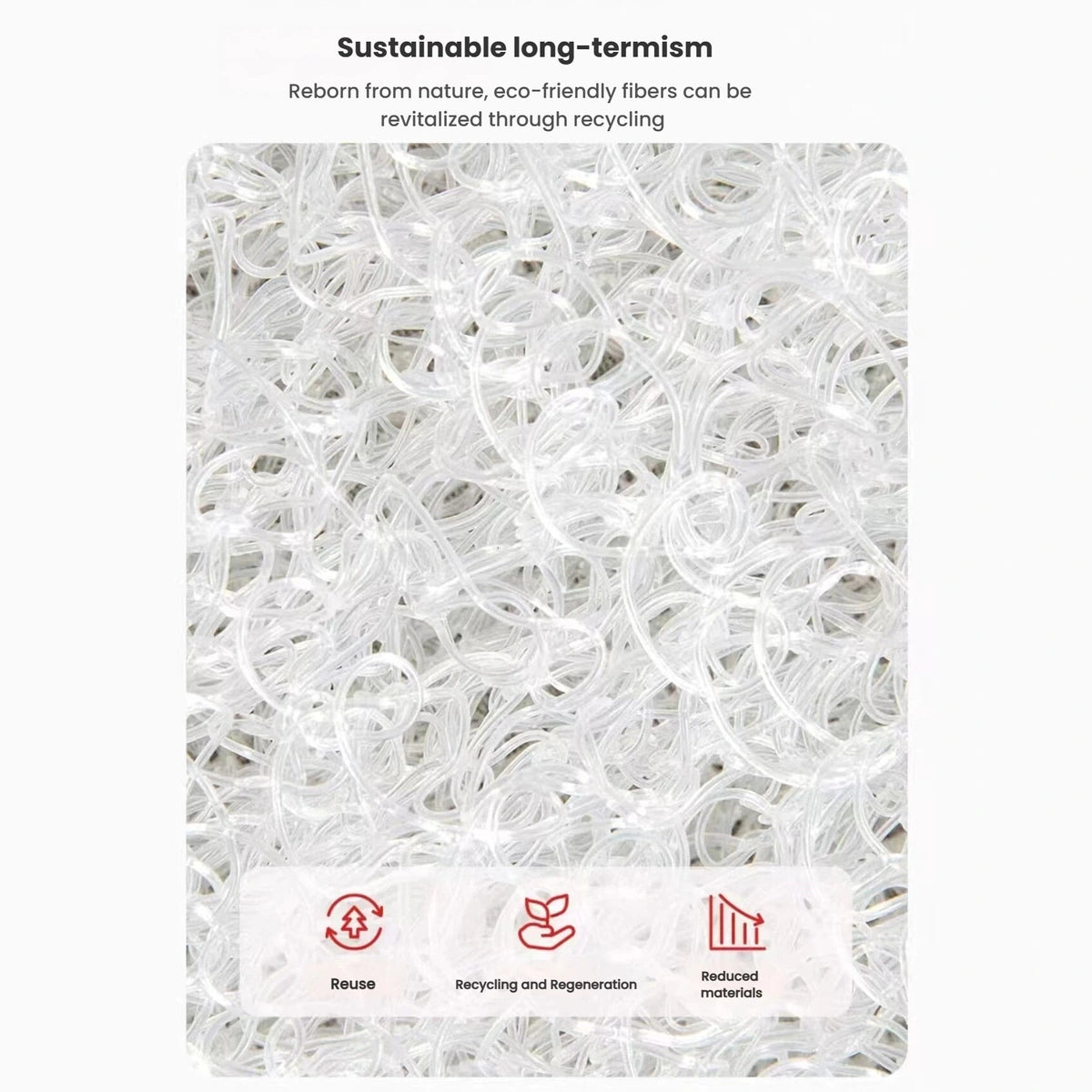 Close-up of the Petstar bed’s interwoven fibre structure