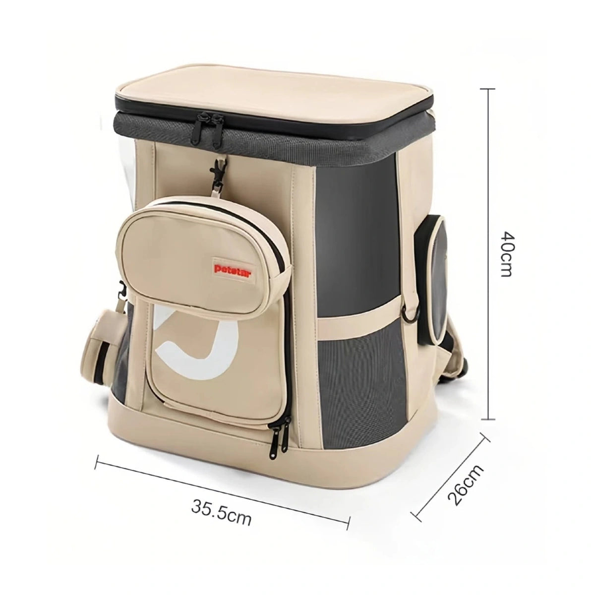 Petstar Expandable Cat Carrier Backpack, Breathable Large-Capacity Travel Bag