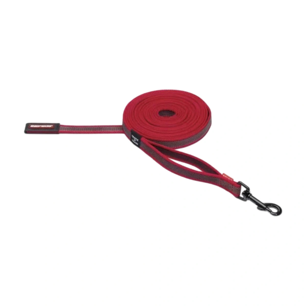 Red EzyDog Track n Train long dog lead with snap hook