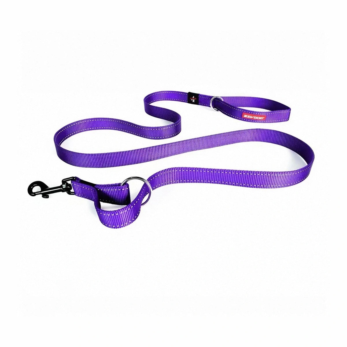 Purple EzyDog Vario 4 dog lead with an O-ring