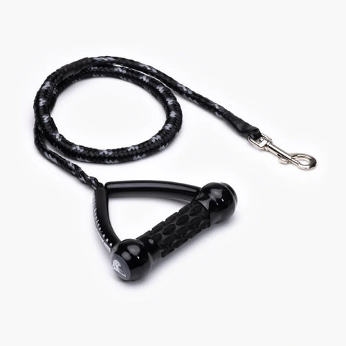 EzyDog Cujo 100 cm black rope lead and metal snap hook