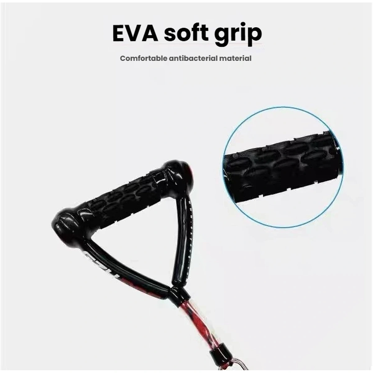 Close-up of the textured handle on an EzyDog Mongrel lead