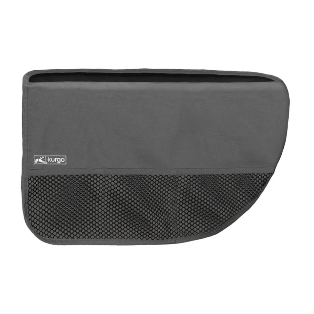 Black Kurgo car door guard with large mesh storage pocket
