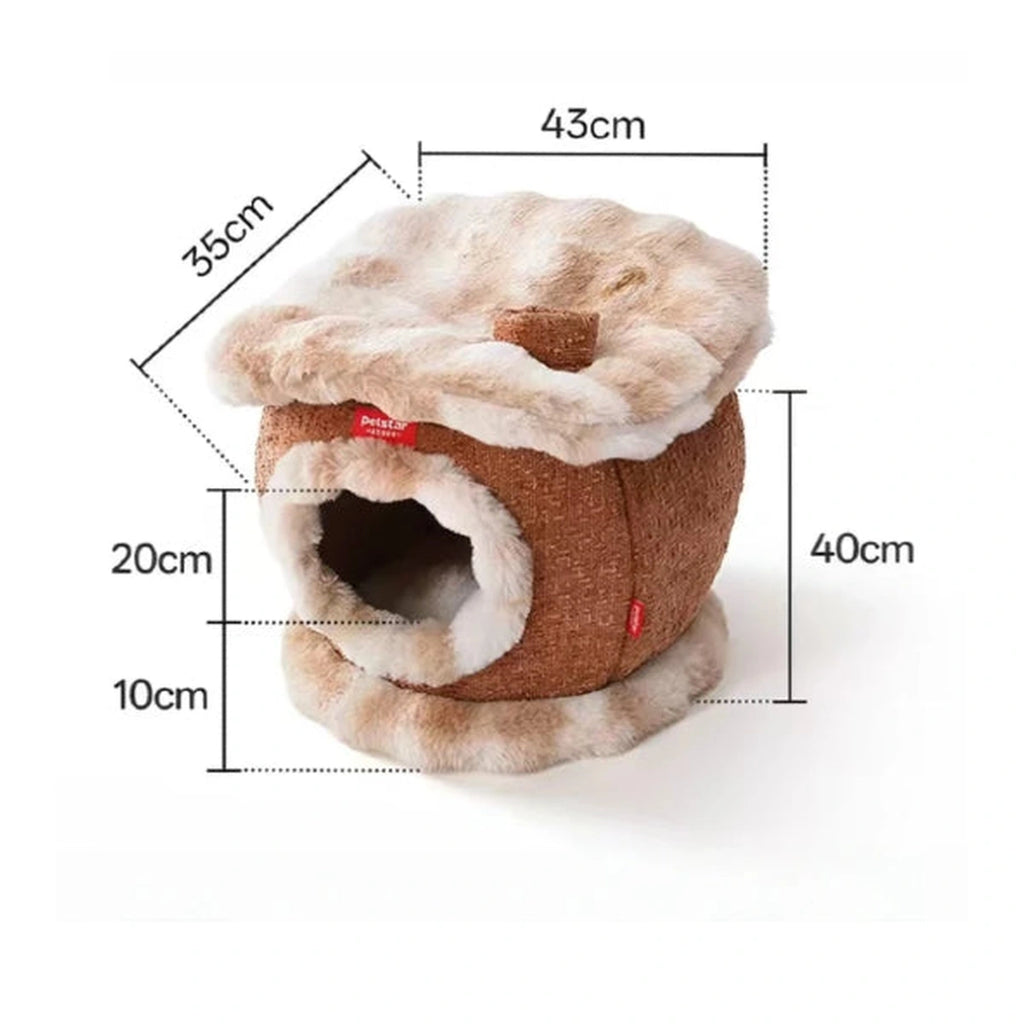 Petstar enclosed cat cave bed dimensions