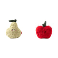 Petstar apple and pear plush dog toy set