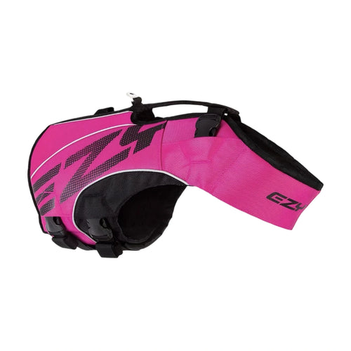 Pink EzyDog DFD X2 Boost dog life jacket
