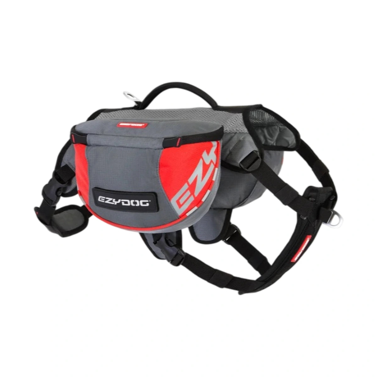 Grey EzyDog Summit dog backpack with built-in harness