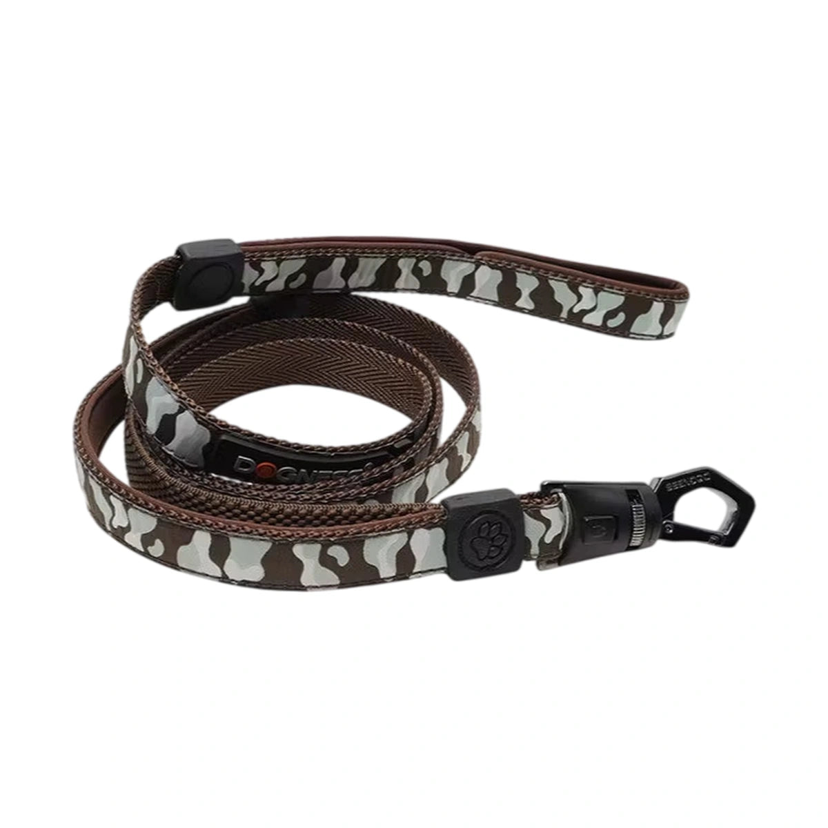 Grey camouflage DOGNESS quick-release dog leash