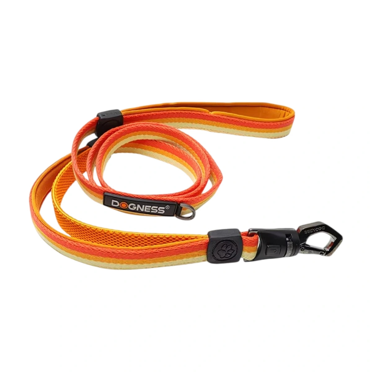 Golden yellow DOGNESS quick-release dog leash