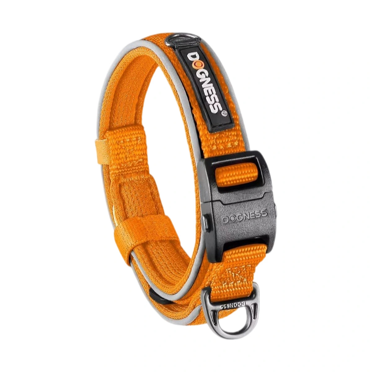 Orange DOGNESS reflective dog collar